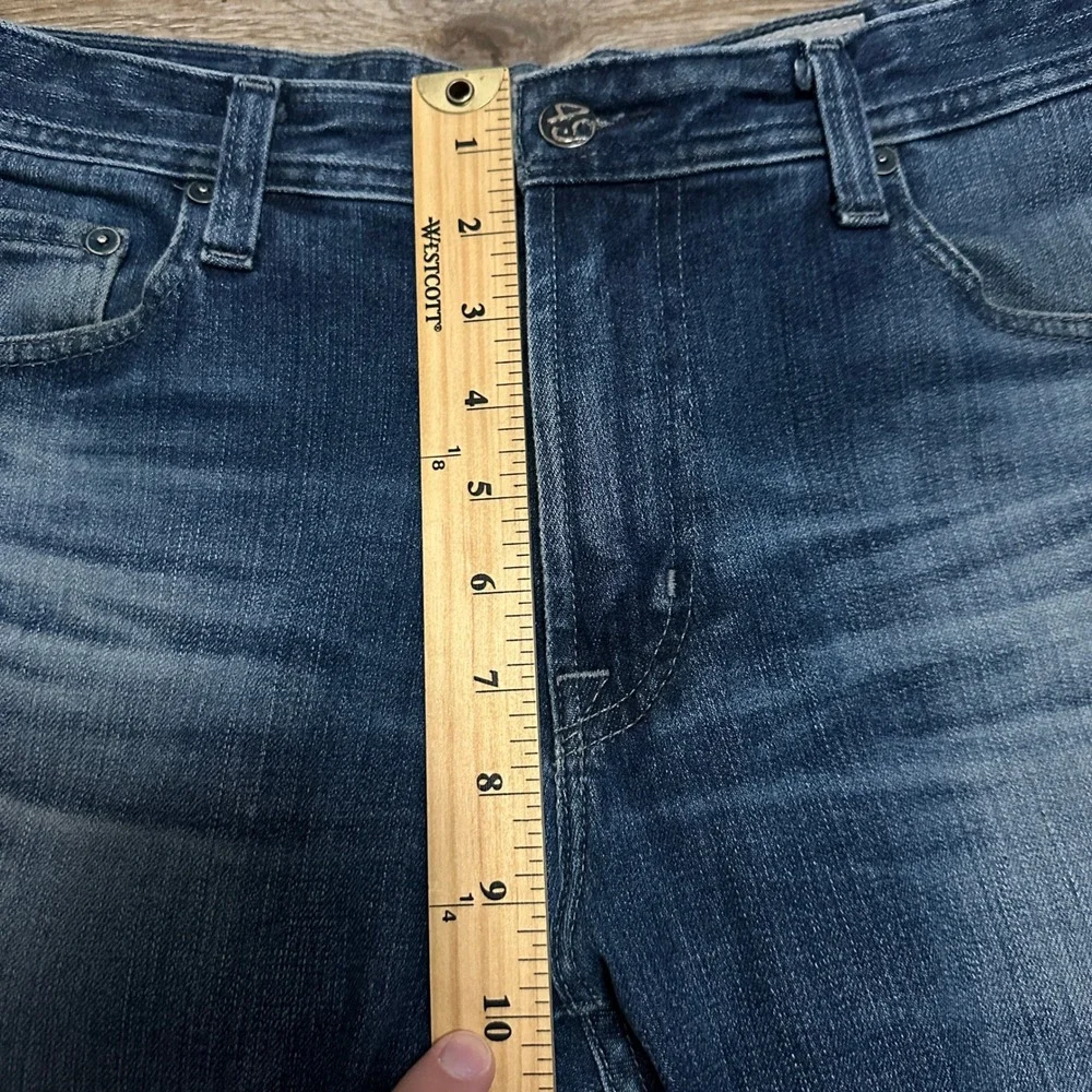 AG‎ Adriano Goldschmied Everett Slim Straight Jeans Blue Mens 32x33